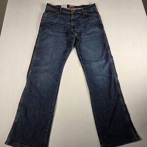 Wrangler Western Bootcut Jeans Blue Stretch Denim 34x32 NWT